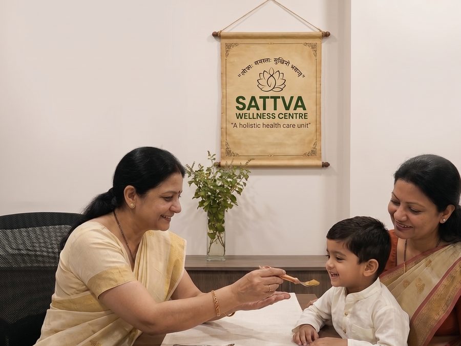 Swarna Prashana immunity ritual for children